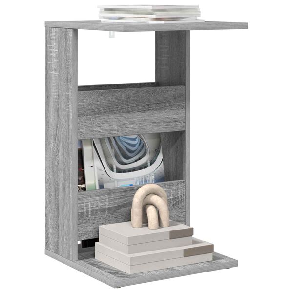 vidaXL Mesa Lateral Cinza Sonoma 40 x 35 x 60,5 cm Madeira processada
