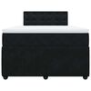 vidaXL Cama boxspring com colch&atilde;o 120x200 cm veludo preto
