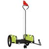 vidaXL Reboque de bicicleta tecido oxford/ferro verde