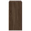 vidaXL Aparador com luzes LED 80x35x75 cm carvalho castanho