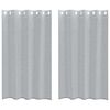 vidaXL Cortina de Voile 2 unid. Cinza Escuro 175 x 140 cm Poli&eacute;ster