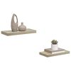 vidaXL Prateleiras de parede suspensas 2 pcs 50x23x3,8cm MDF carvalho
