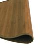 vidaXL Tapete redondo 80 cm bambu castanho