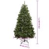 vidaXL &Aacute;rvore de Natal Artificial Verde 210 cm PVC e Metal