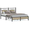 vidaXL Estrutura cama s/ colch&atilde;o derivados de madeira carvalho sonoma
