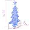 vidaXL &Aacute;rvore de Natal com 160 LEDs Azul 150 cm Acr&iacute;lo