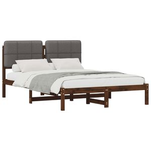 vidaXL Estrutura de Cama com Cabeceira Estofada