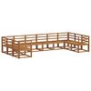 vidaXL Conjunto de Sof&aacute;s para Exterior 10 pcs Natural