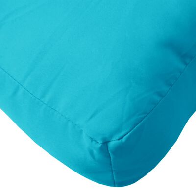vidaXL Almofadão para sofá de paletes 80x80x12 cm tecido turquesa