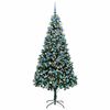 vidaXL &Aacute;rvore de Natal Artificial Verde 210 cm PVC, A&ccedil;o e Pl&aacute;stico