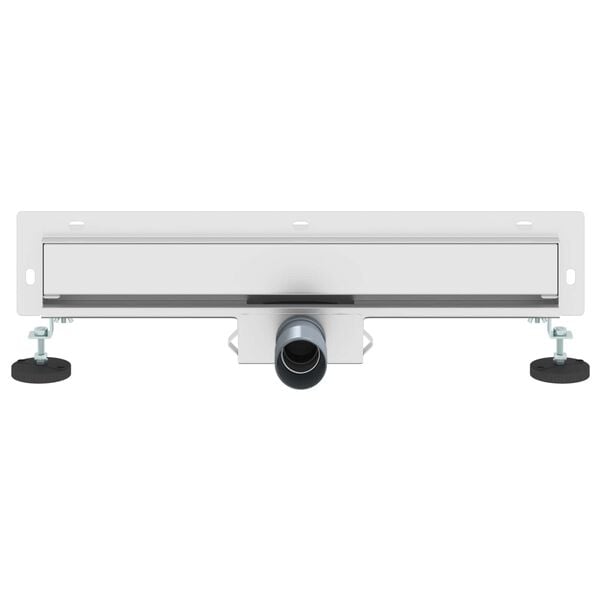 vidaXL Dreno de Chuveiro Montado na Parede Prateado 50 cm