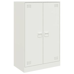vidaXL Aparador 67x39x107 cm a&ccedil;o branco