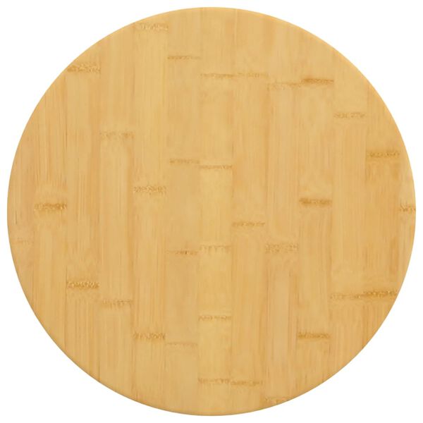 vidaXL Tampo de mesa &Oslash;40x2,5 cm bambu