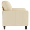 vidaXL Sof&aacute; de 2 lugares tecido 120 cm cor creme