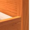 vidaXL Sof&aacute;-cama sem colch&atilde;o 80x200 cm madeira de pinho castanho cera