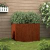 vidaXL Vaso/floreira 62x47x46 cm a&ccedil;o corten