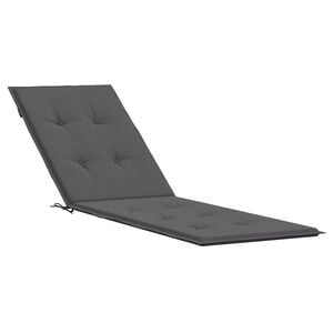 vidaXL Almofad&atilde;o para cadeira de terra&ccedil;o (75+105)x50x4 cm antracite