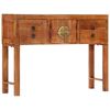 vidaXL Mesa consola 120x32x80 cm madeira de mangueira &aacute;spera maci&ccedil;a