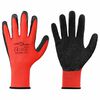 vidaXL Luvas de Trabalho 24 unid. Vermelho e Preto 10 / xl