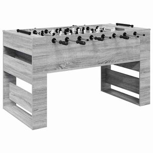 vidaXL Mesa de Pebolim Sonoma cinza 146,5 x 74 x 85 cm