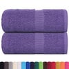 vidaXL Toalhas de bidé FROGN 2 pcs 30x50 cm 360 g/m² roxo