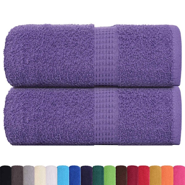 vidaXL Toalhas de bidé FROGN 2 pcs 30x50 cm 360 g/m² roxo