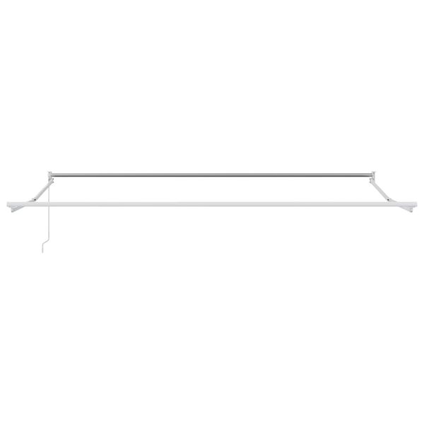 vidaXL Toldo Retr&aacute;til Manual Branco 4 x 2 m
