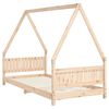 vidaXL Estrutura de cama infantil 90x190 cm madeira de pinho maci&ccedil;a