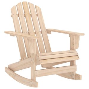 vidaXL Cadeira Adirondack de baloi&ccedil;ar para jardim abeto maci&ccedil;o