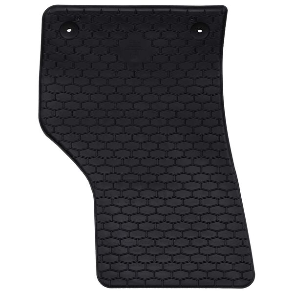 vidaXL Tapete de carro 4 pcs Preto Borracha