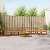 vidaXL Conjunto de Sof&aacute;s para Exterior 7 pcs Natural