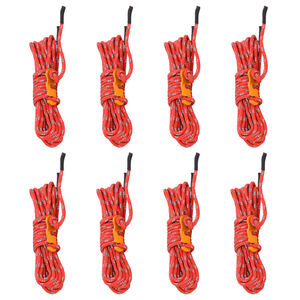 vidaXL Cordas para tenda com esticadores refletores 8 pcs 4 m 4 mm