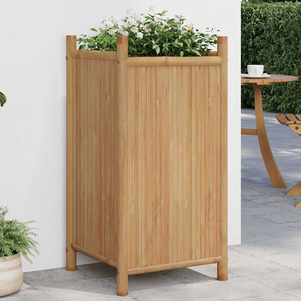 vidaXL Vaso/floreira de jardim 40x40x80 cm bambu