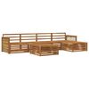 vidaXL Conjunto de Sof&aacute;s para Exterior 6 pcs Natural