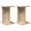 vidaXL Suporte para Plantas 2 unid. Carvalho Sonoma