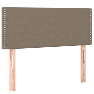 vidaXL Cabeceira de cama tecido 90x5x78/88 cm cinzento-acastanhado