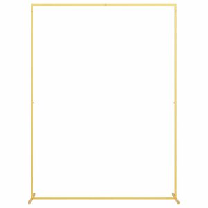 vidaXL Arco de Casamento Ouro 150 x 49,5 x 200 cm A&ccedil;o