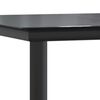 vidaXL 7 pcs conjunto de jantar para jardim a&ccedil;o e textilene preto