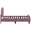vidaXL Estrutura de Cama para Crian&ccedil;a com Cabeceira Roxo 70 x 140 cm