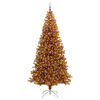 vidaXL &Aacute;rvore de Natal com 300 LEDs com suporte Ouro 240 cm PET