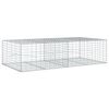 vidaXL Cesto gabi&atilde;o com cobertura 200x100x50 cm ferro galvanizado