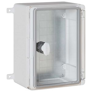 vidaXL Arm&aacute;rio de Controle Cinzeto 25 x 13 x 24 cm Pl&aacute;stico ABS
