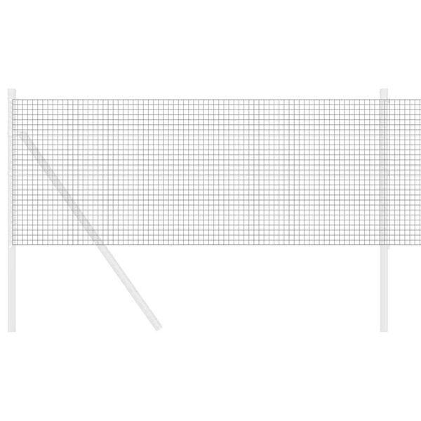 vidaXL Cerca de Arame Soldado Cinzeto 0.6 x 25 m