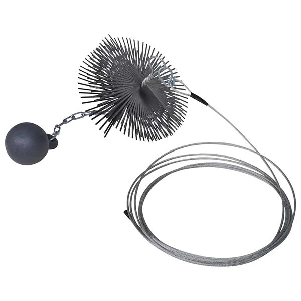 Escova redonda para limpar a chamin&eacute; di&acirc;metro 20 cm