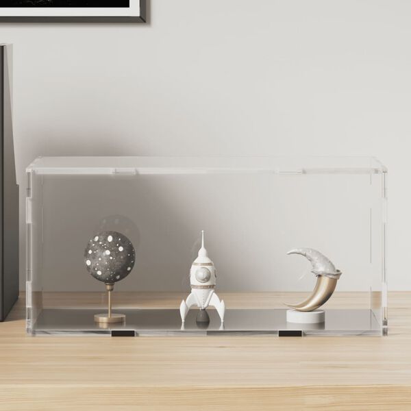 vidaXL Caixa expositora transparente 30x15x14 cm acrílico