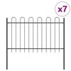 vidaXL Cerca para Jardim BOXTEL 7 unid. 11,9 x 1,2 m Cinzeto