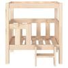 vidaXL Cama para c&atilde;es 65,5x50,5x70 cm madeira de pinho maci&ccedil;a