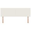 vidaXL Cabeceira com cabeceira Creme 144 cm Couro Sint&eacute;tico