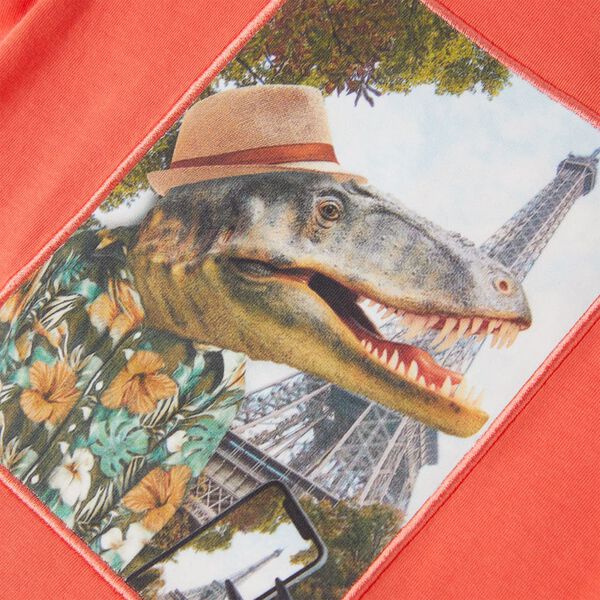 T-shirt para crian&ccedil;a vermelho-claro 140