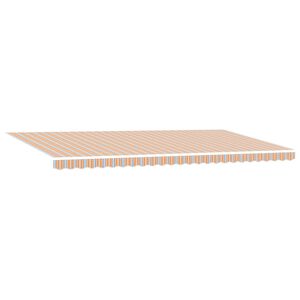 vidaXL Toldo retr&aacute;til Multicolor 600 &times; 300 cm Tecido e Alum&iacute;nio